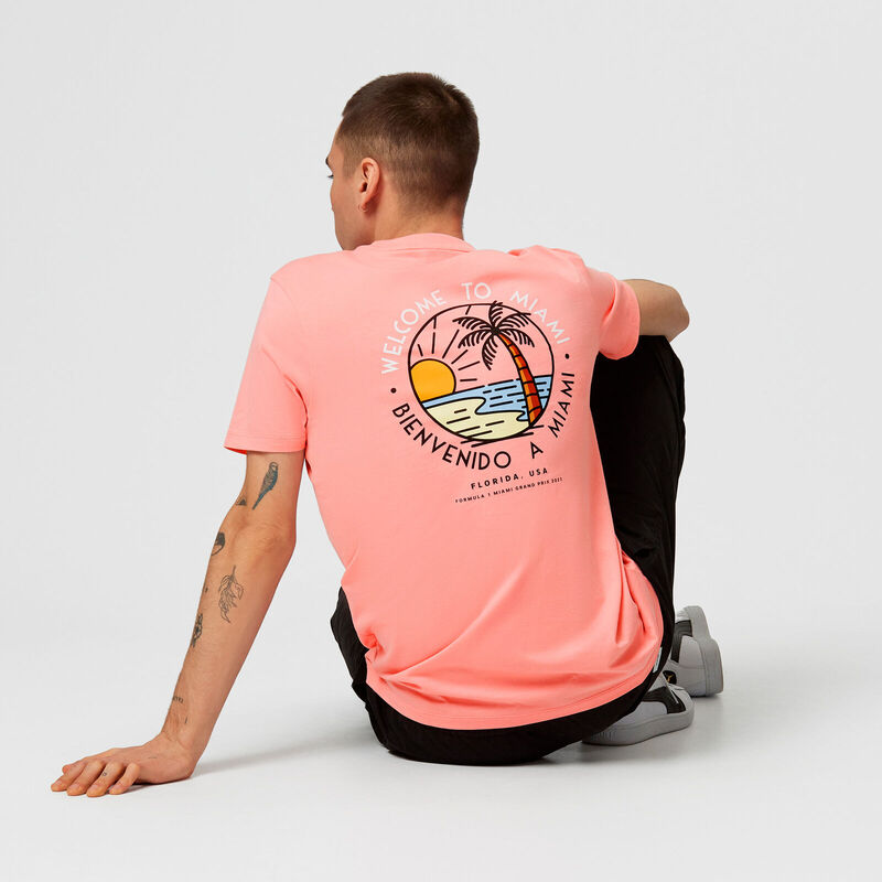 F1 FW RS MIAMI TEE - pink