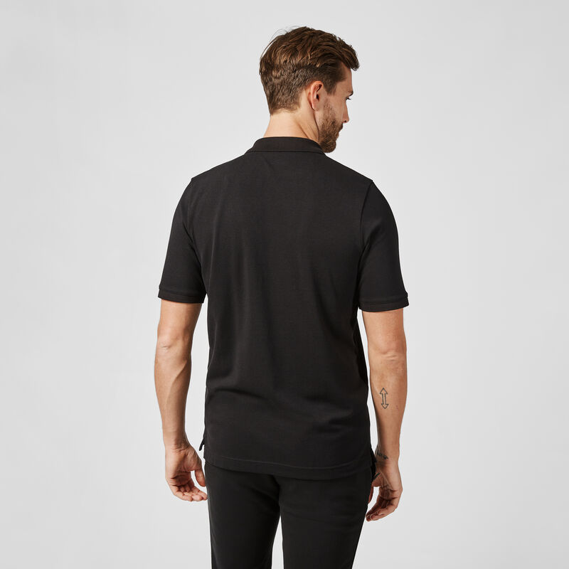 SF PU FW MENS CLASSIC POLO - black