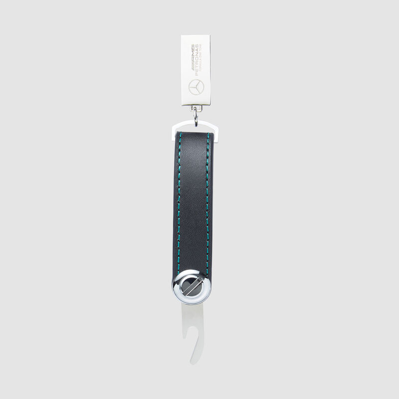 MAPF1 FW LEATHER KEYRING - black