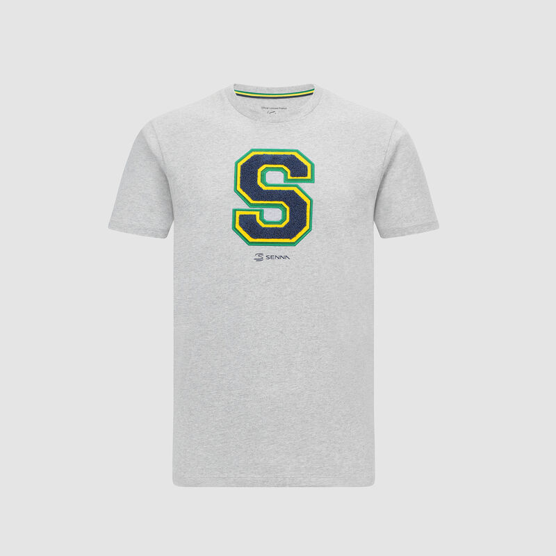 AS FW COLLEGIATE TEE - mid grey