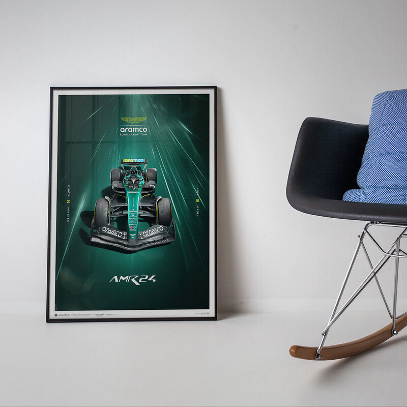 AMF1 AMR24 HYPER-FOCUS POSTER - green