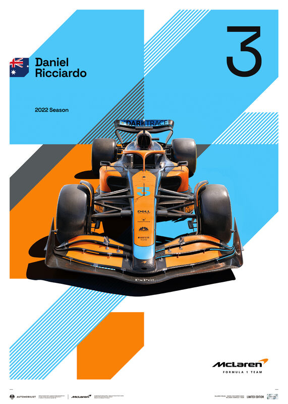 MCLAREN SL DR 2022 POSTER - Multicolor