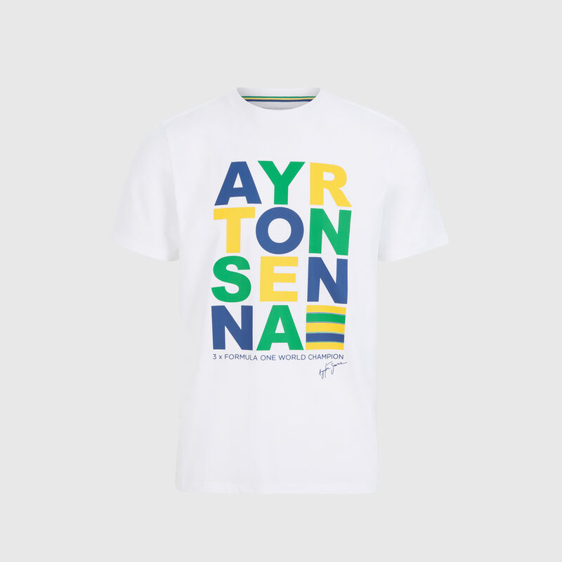 AS FW MENS STRIPE GRAPHIC TEE - white