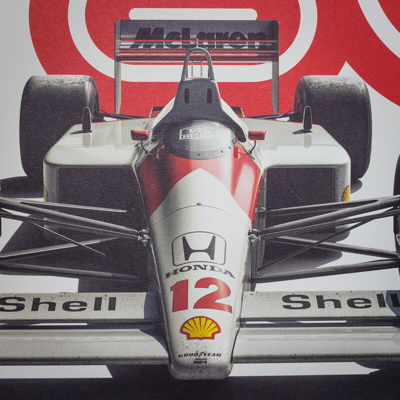 AYRTON SENNA MCLAREN 80S LIMITED EDITION POSTER - multicolor