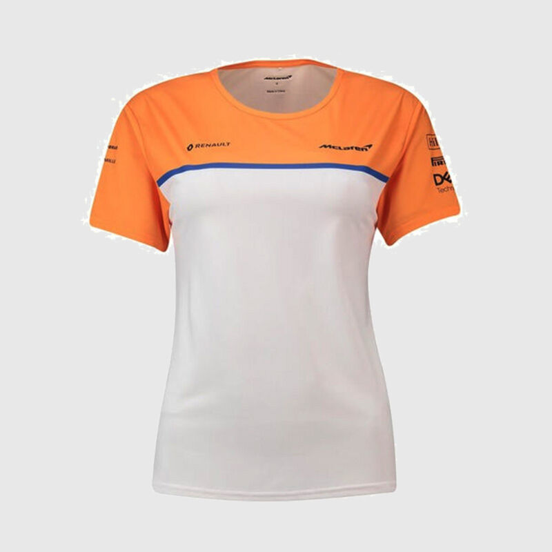 Womens Team T-Shirt 2019 - McLaren F1 - White XS for females - 5054134091286 - Fuel For Fans F1 Merchandise store