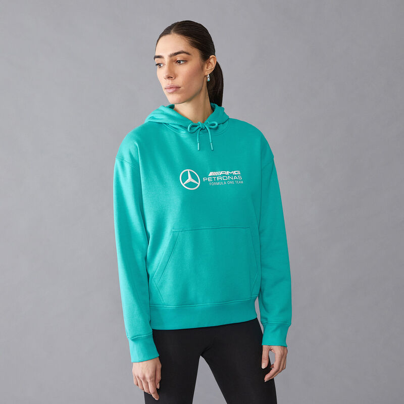 MAPF1 FW WOMENS OVERSIZED LOGO HOODY - real teal