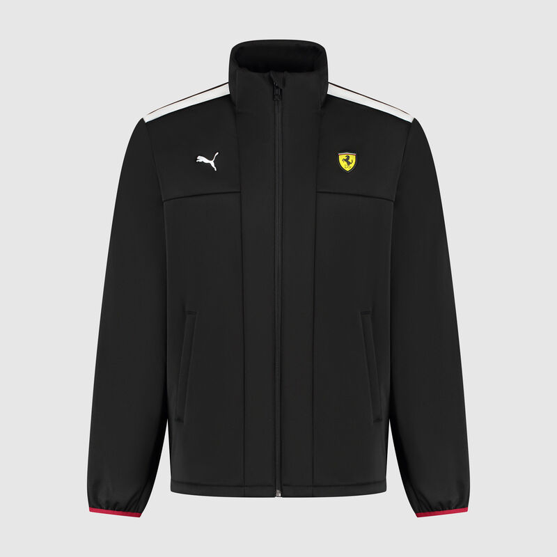 PUMA Softshell Jacket 2025 - Scuderia Ferrari F1 - Black XS for males - 4069156147348 - Fuel For Fans F1 Merchandise store
