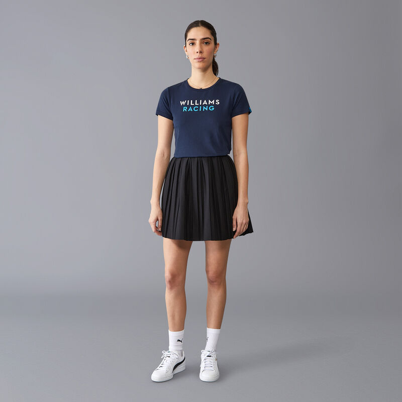 WILLIAMS RACING FW WOMENS LOGO TEE - navy