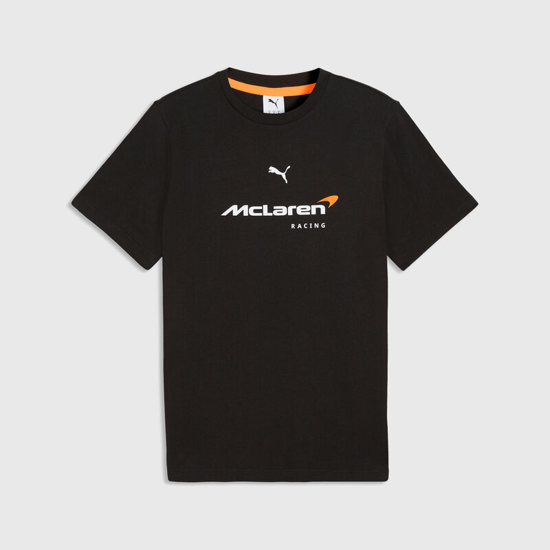 PUMA Large Logo T-shirt 2026 - McLaren Racing - Black XS for males - 4070032183787 - Fuel For Fans F1 Merchandise store