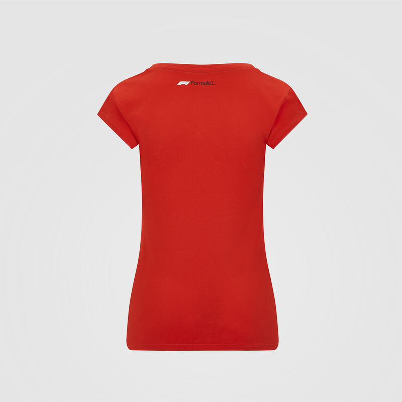 F1 FW WOMENS LARGE LOGO TEE - red