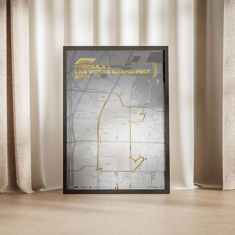 F1 2023 LAS VEGAS GP POSTER - grey