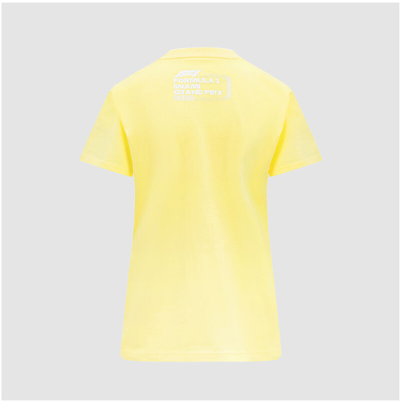 F1 FW WOMENS PASTEL MIAMI TEE - yellow