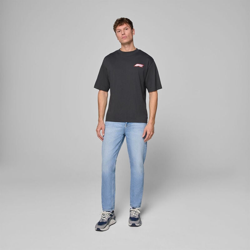 F1 FW HERITAGE LOGO TEE - black