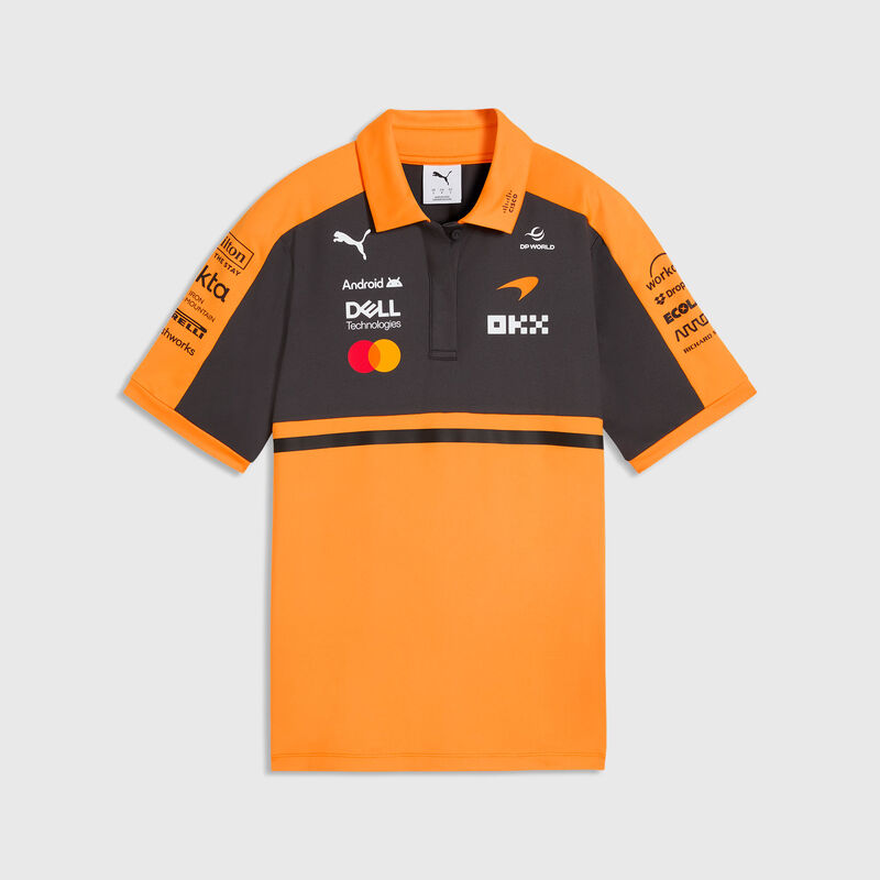 PUMA Women's 2026 Team Polo 2026 - McLaren F1 - Papaya XS for females - 4070032331591 - Fuel For Fans F1 Merchandise store