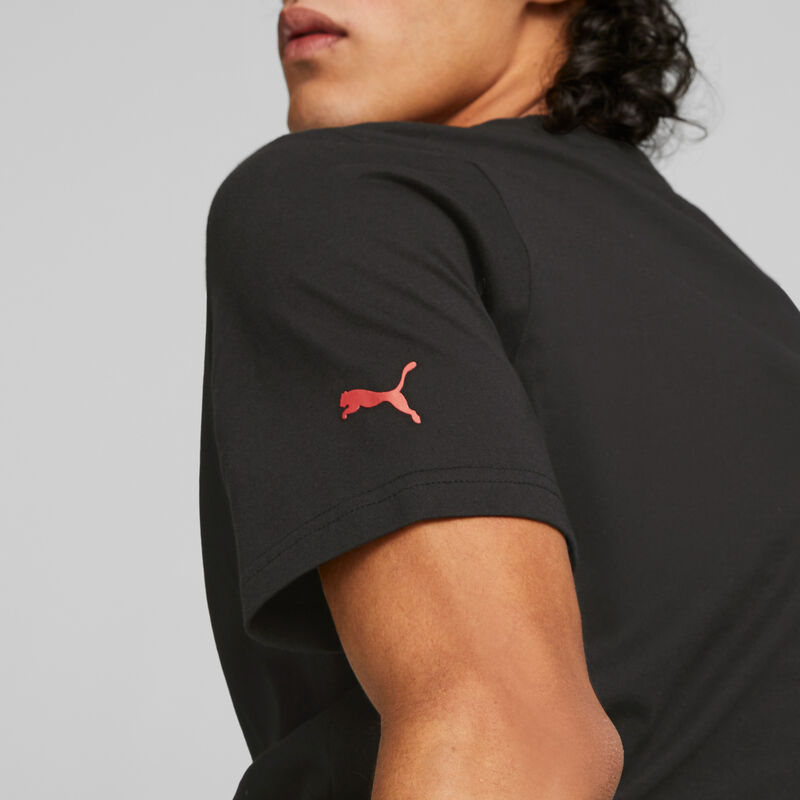SF LS RACE TONAL BIG SHIELD TEE - black