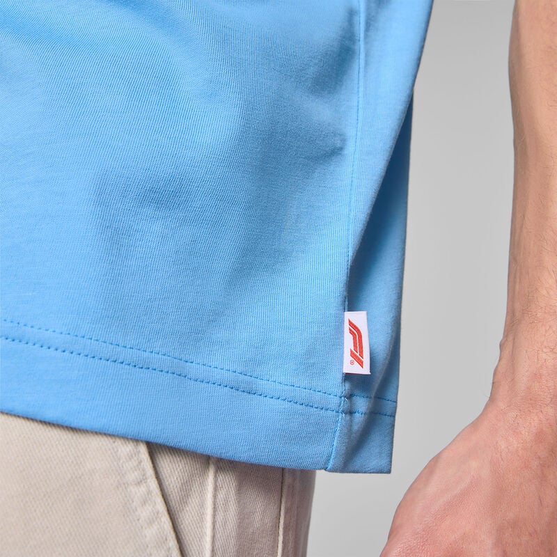 F1 FW HERITAGE LOGO TEE - blue