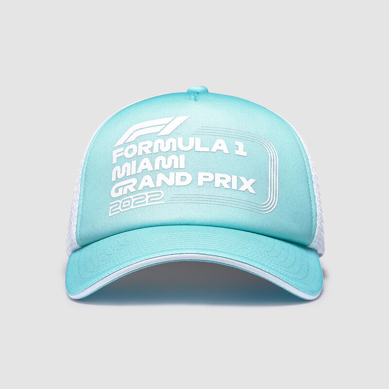 F1 FW PASTEL MIAMI TRUCKER CAP - baby blue