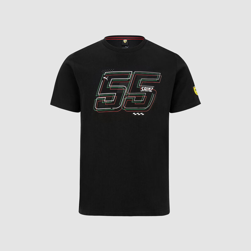 SF PU FW MENS DRIVER TEE - black-sainz