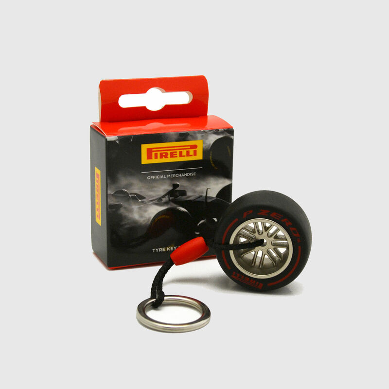 PIRELLI - SL TYRE KEYRING - red