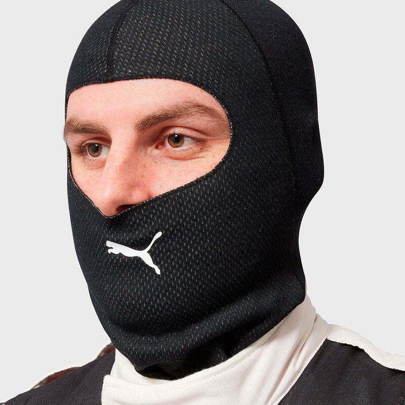 PU RW SLWL FIA OPEN FACE BALACLAVA - black