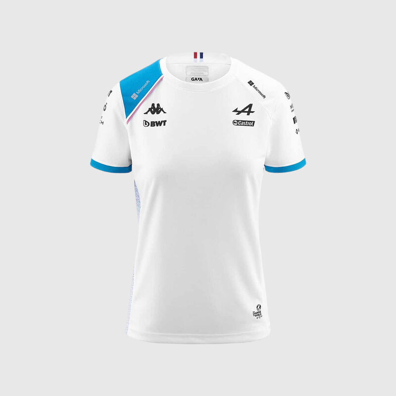 ALPINE F1 SL RP 2023 WOMENS TEAM TEE - white