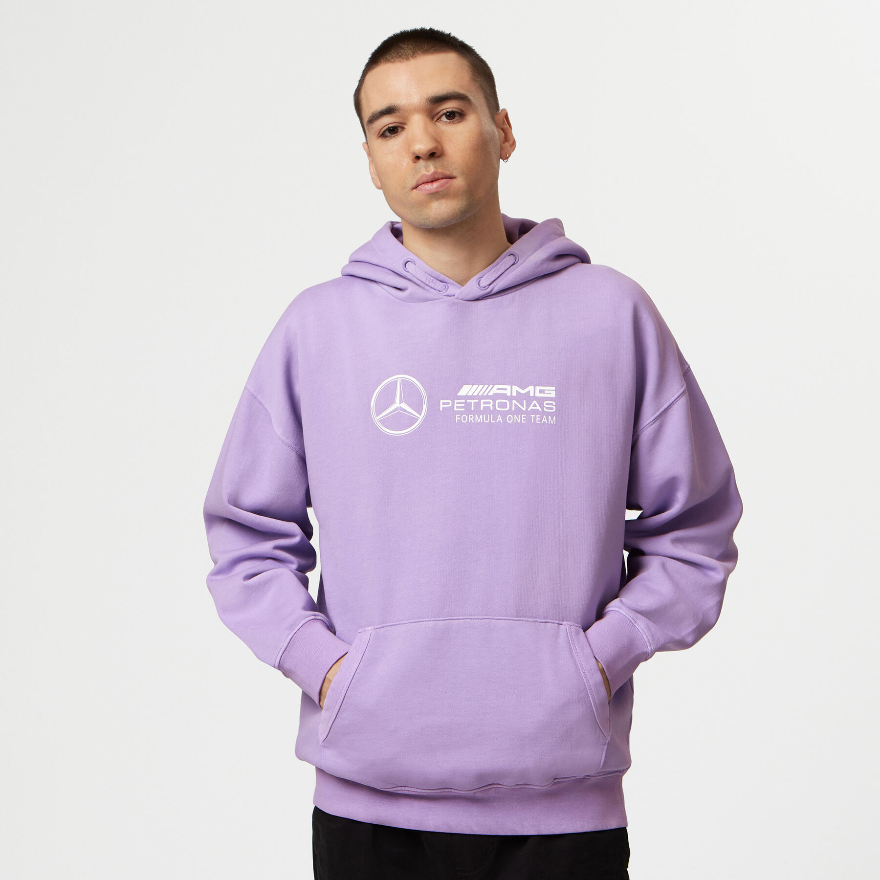 Felpa con cappuccio Retro Mercedes AMG F1 Fuel For Fans