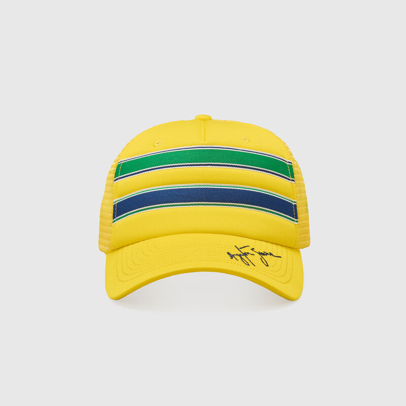 AS FW STRIPE TRUCKER CAP - yellow