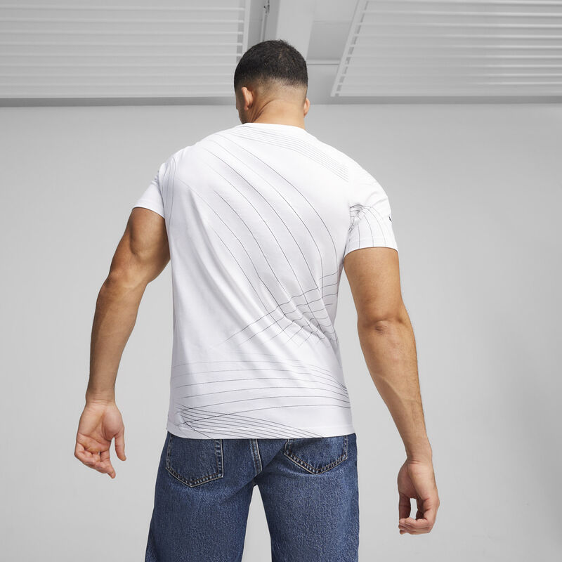 MAPF1 LS MENS AOP LOGO TEE - white
