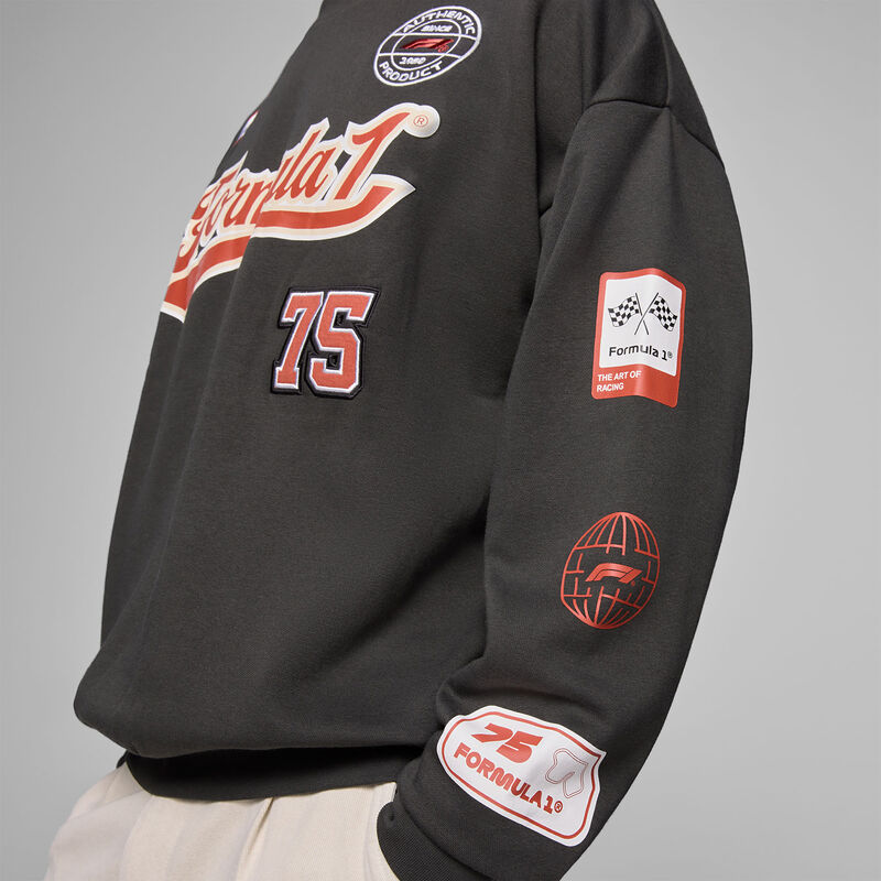 F1 FW HERITAGE GRAPHIC CREW SWEAT - black