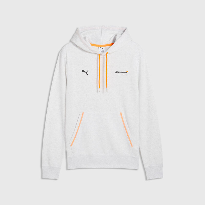 PUMA Graphic Hoodie 2026 - McLaren F1 - White glow heather S for males - 4070032181554 - Fuel For Fans F1 Merchandise store
