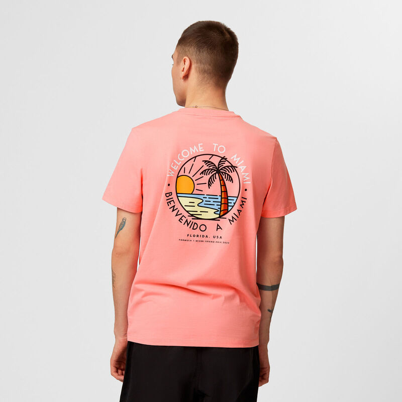 F1 FW RS MIAMI TEE - pink