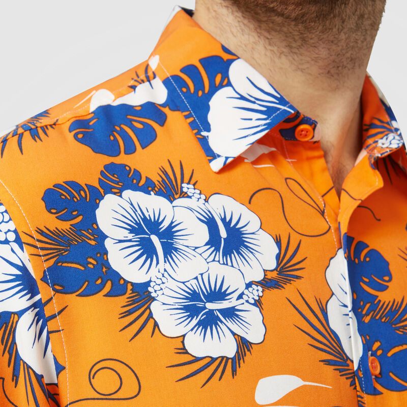 MCLAREN FW MENS HAWAIIAN SHIRT - orange