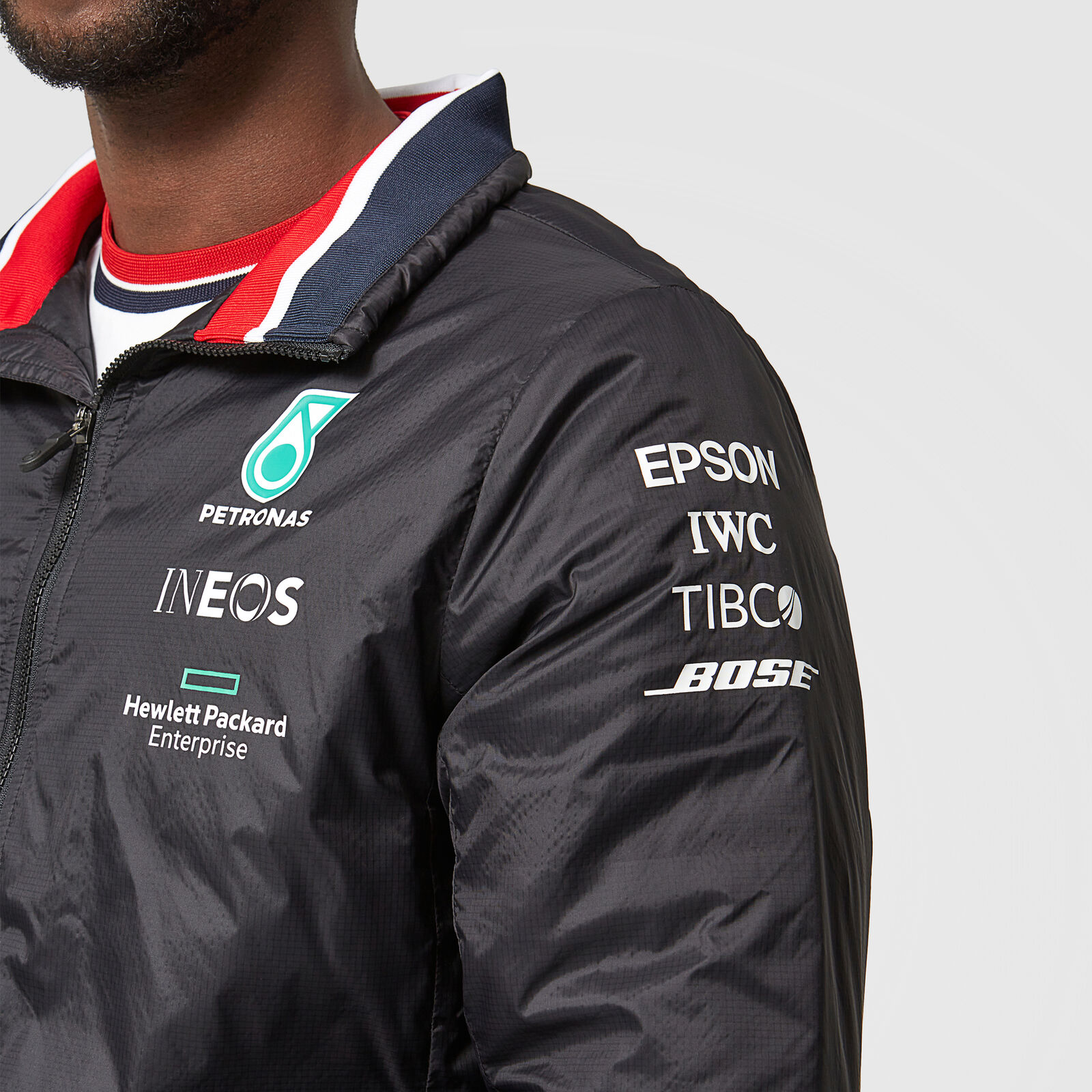 2021 Team Lightweight Padded Jacket Mercedes Amg Petronas Fuel For Fans