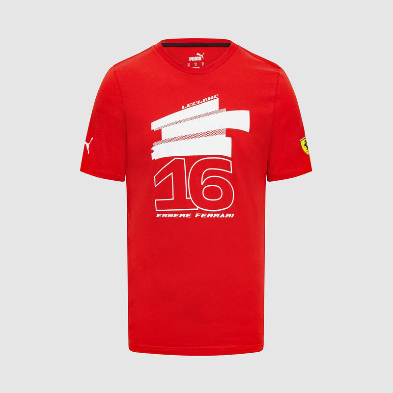 SF FW MENS DRIVER TEE - red-leclerc