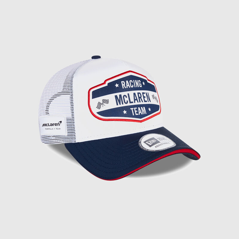 MCLAREN SL USA E-FRAME TRUCKER CAP - white