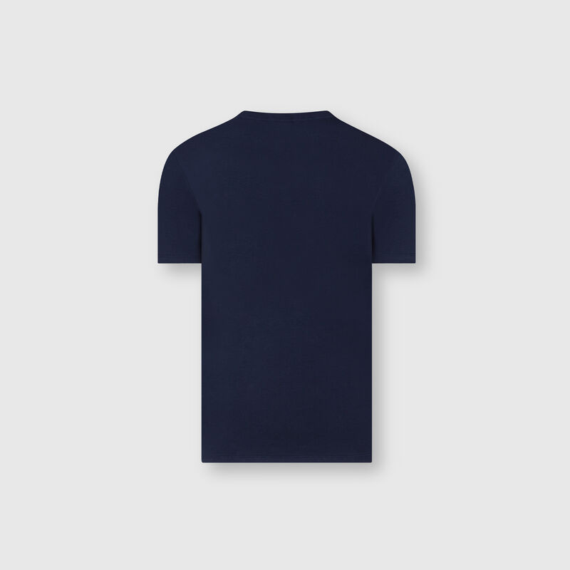 ALPHA TAURI RP KIDS LARGE LOGO TEE - navy