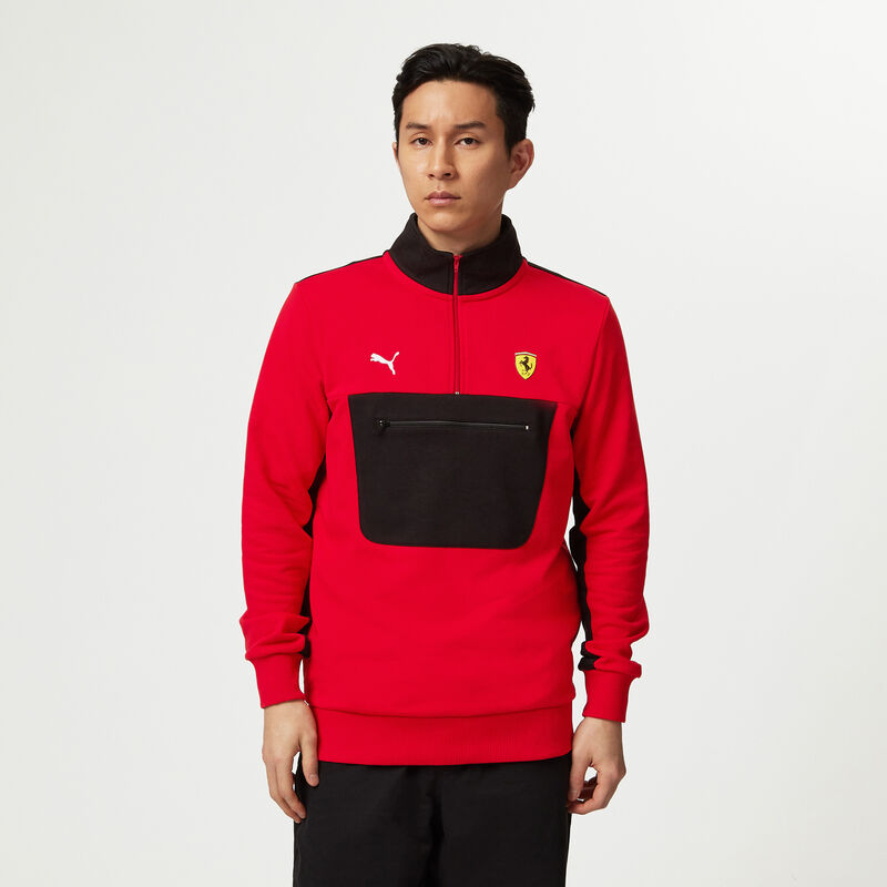 SF FW MENS QUARTER ZIP - red