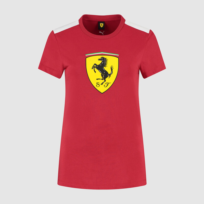 SF FW WOMENS LARGE SHIELD TEE - red