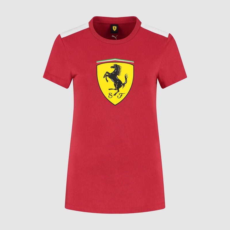 SF FW WOMENS LARGE SHIELD TEE - red