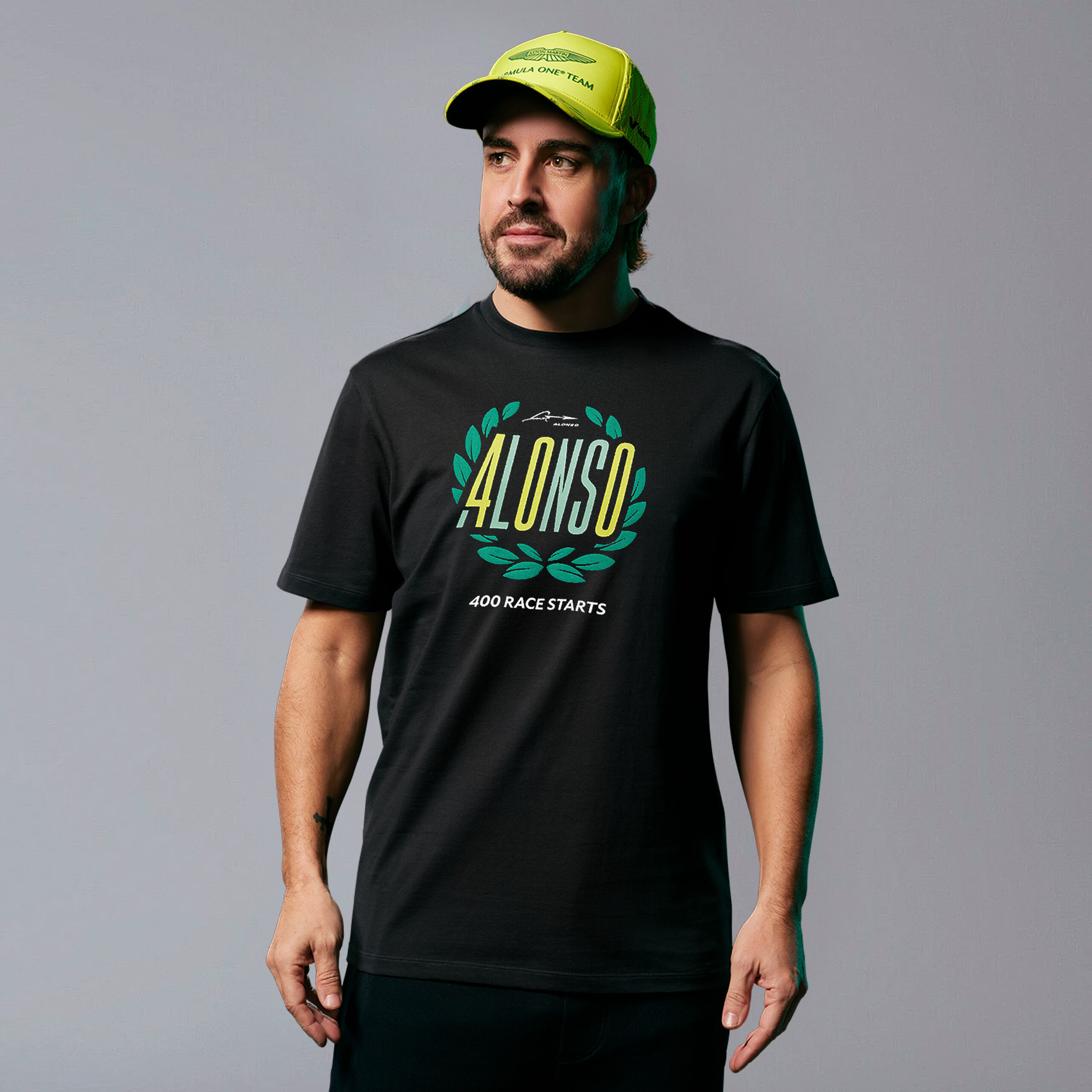 Fernando Alonso 400 T-shirt - Aston Martin F1 Team | Fuel For Fans