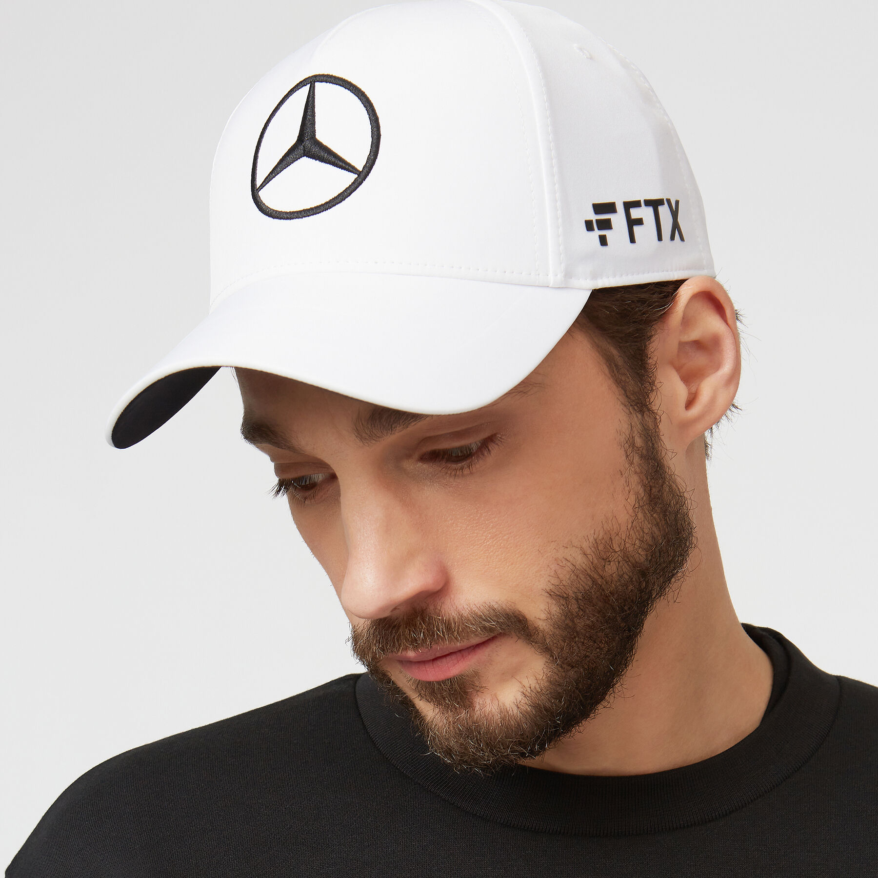 White mercedes baseball cap shop