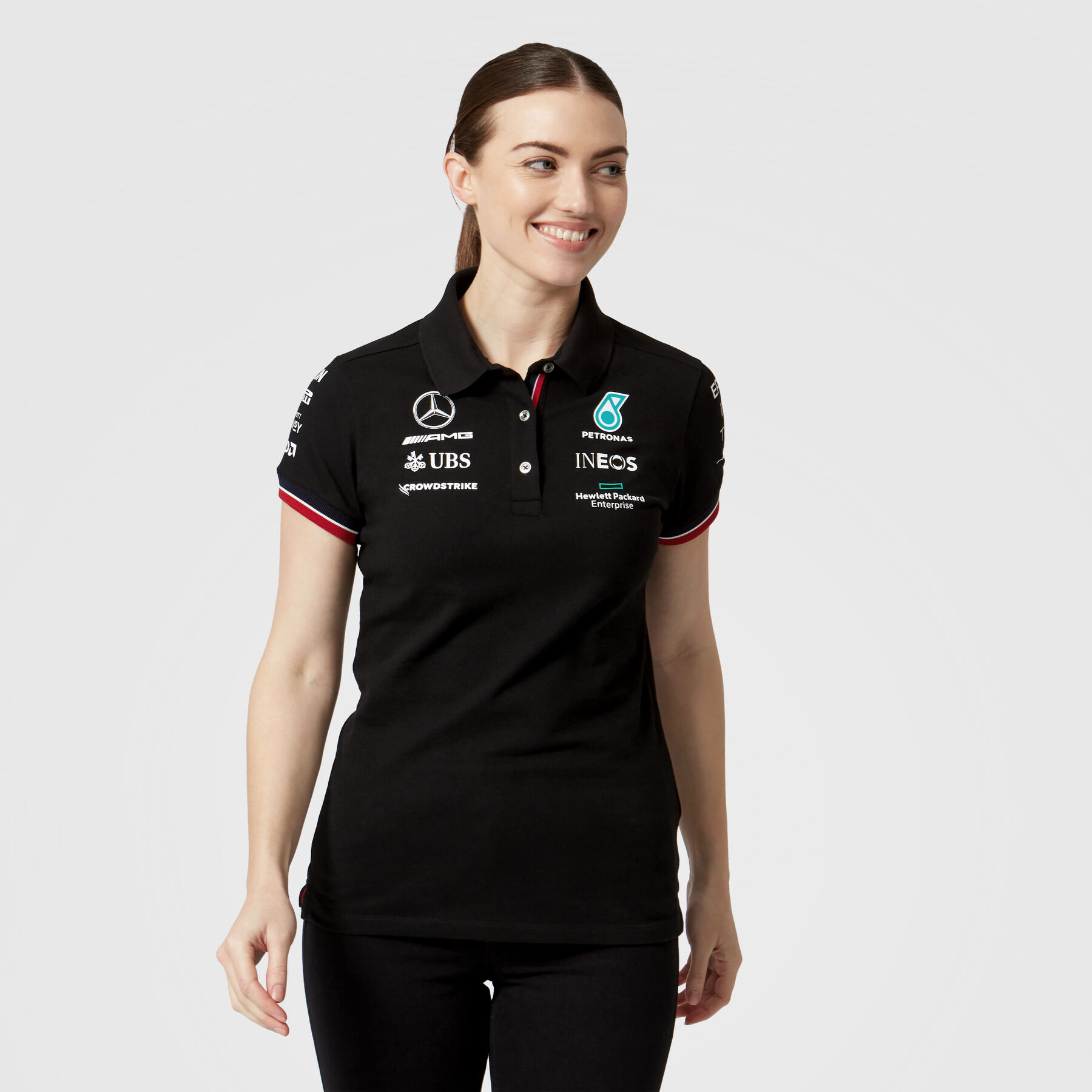 Womens 2021 Team Polo Mercedes AMG Petronas Fuel For Fans