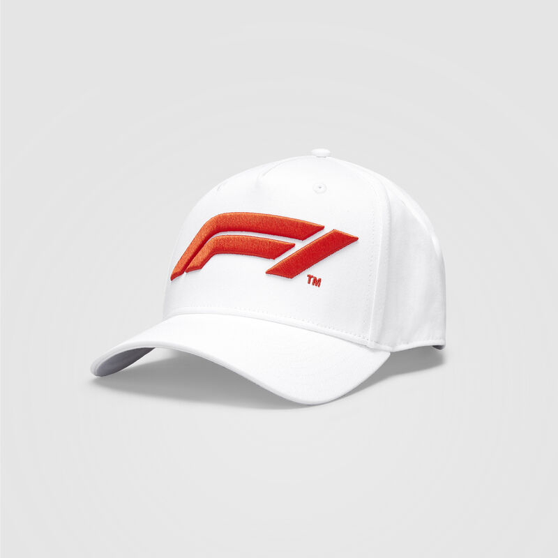 F1 FW LARGE LOGO BASEBALL CAP - white