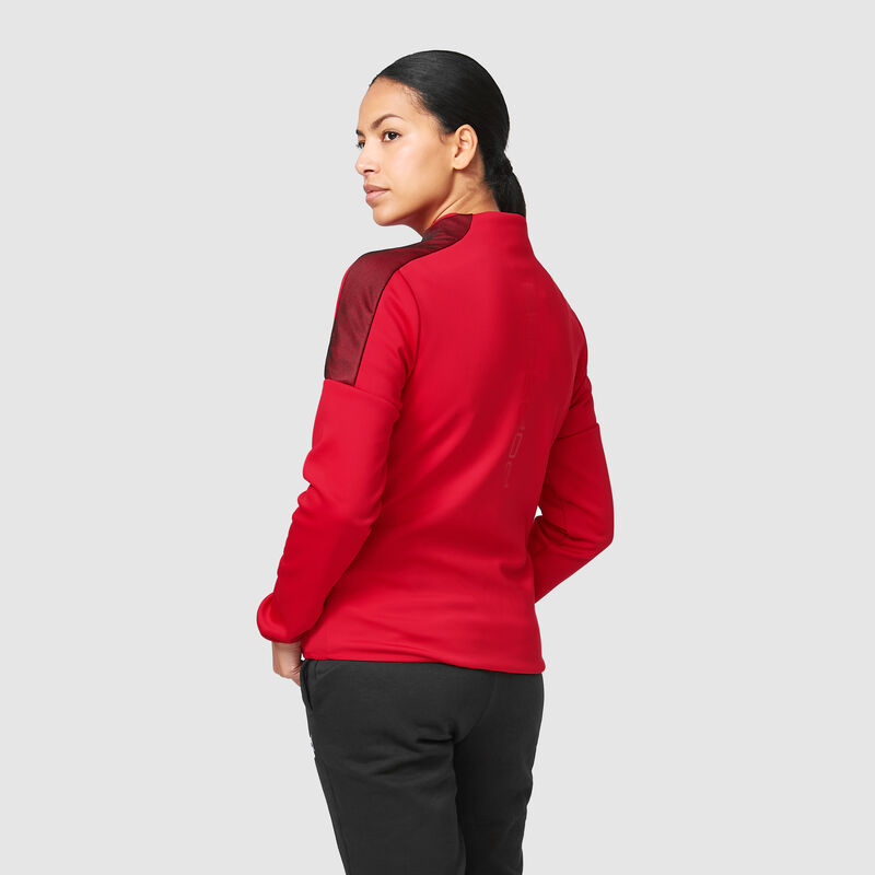 PORSCHE FW WOMENS SOFTSHELL JACKET - red