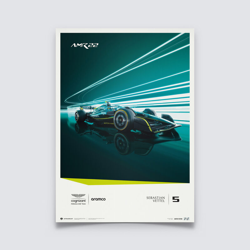 AMCF1 SL VETTEL 2022 POSTER - Multicolor