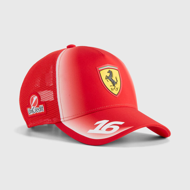 PUMA 2026 Charles Leclerc Trucker Cap 2026 - Scuderia Ferrari F1 - Puma red ONE SIZE - Fuel For Fans F1 Merchandise store