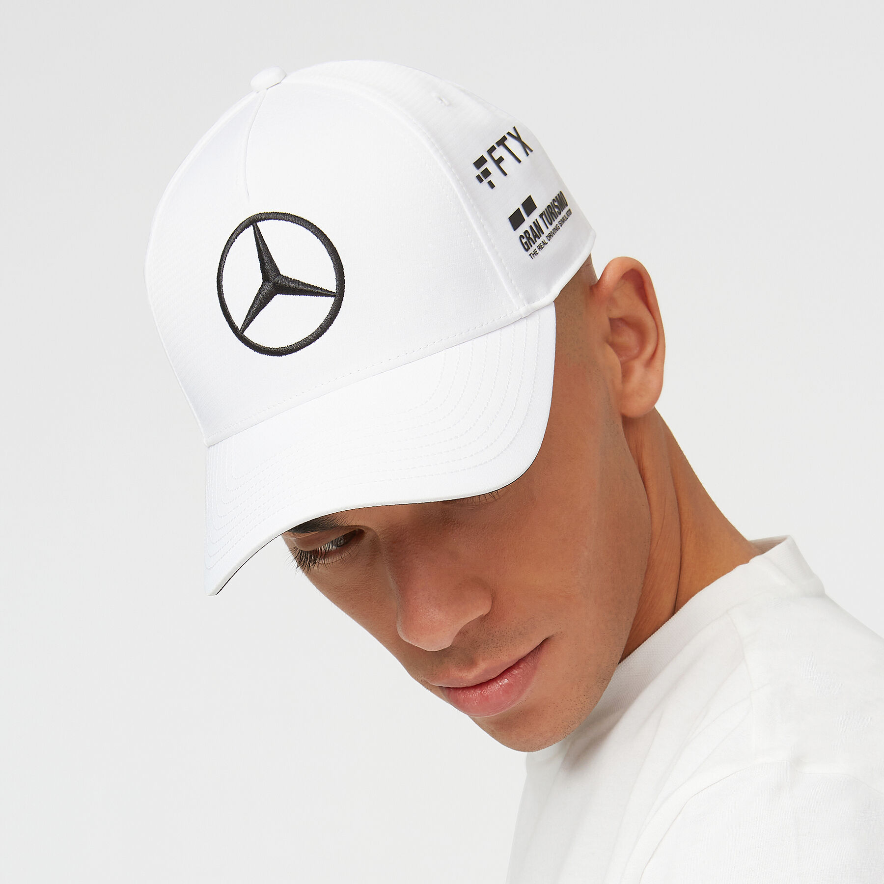 White mercedes baseball cap store