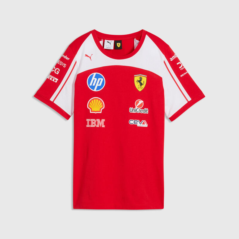 PUMA Women's 2026 Team T-shirt 2026 - Scuderia Ferrari F1 - Puma red XXS for females - 4070032316802 - Fuel For Fans F1 Merchandise store