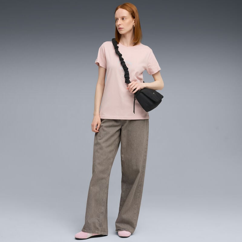 SF LF WMN TONAL SHIELD TEE - light pink