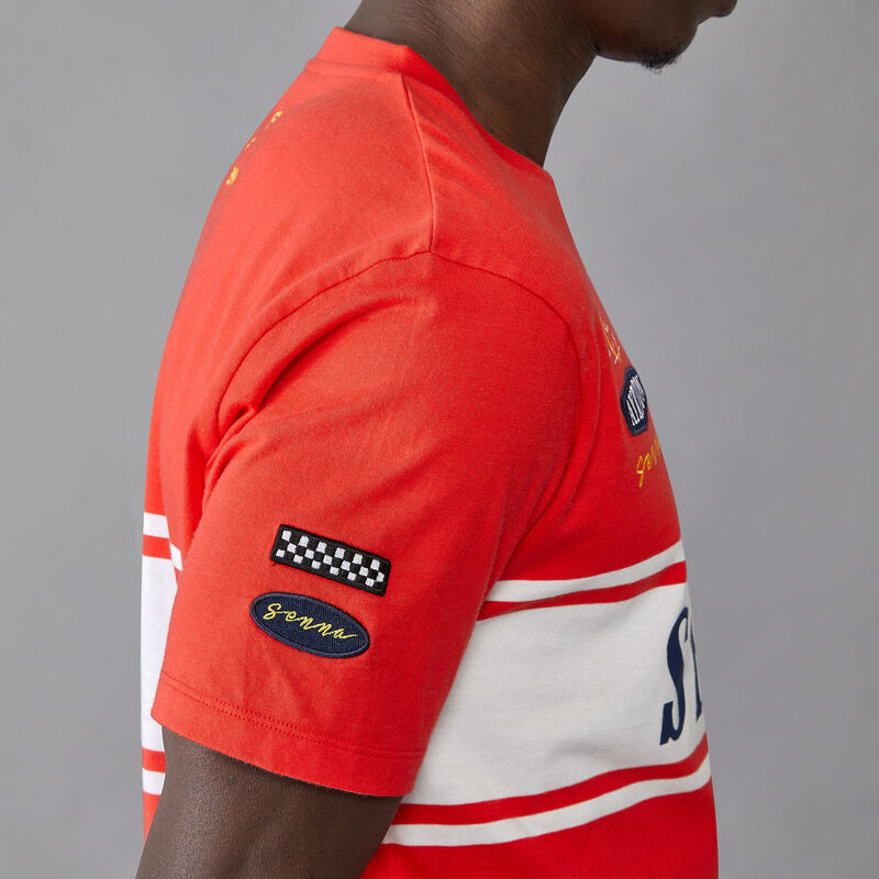 AS FW MENS LEGACY PATCHWORK SENNA TEE - red